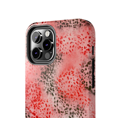 "red cheetah" airbrush iPhone case