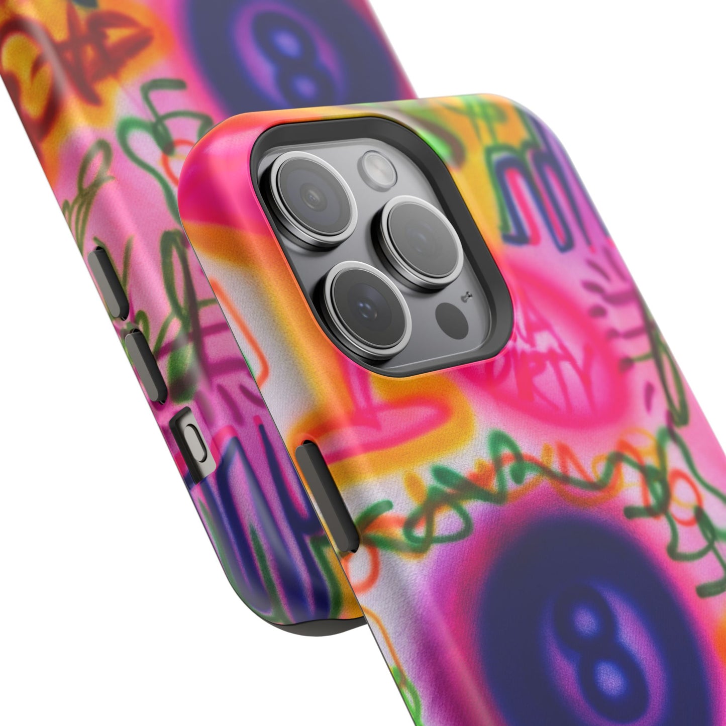 MagSafe "farbenfrohes Chaos" Airbrush-iPhone-Hülle