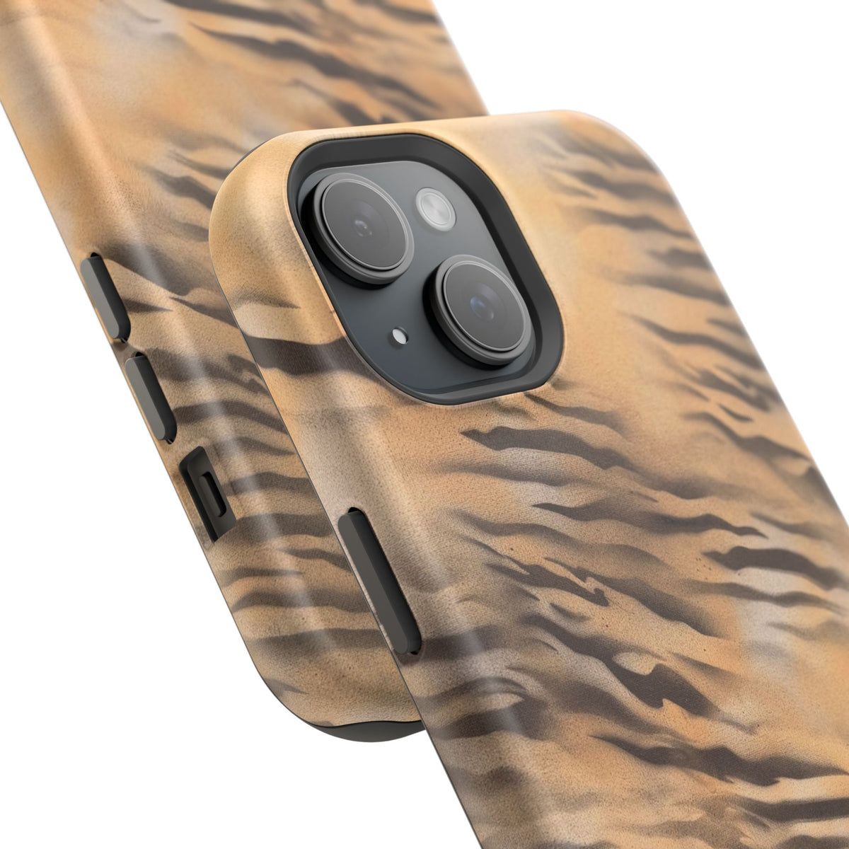 MagSafe "neutral tiger" airbrush iPhone case