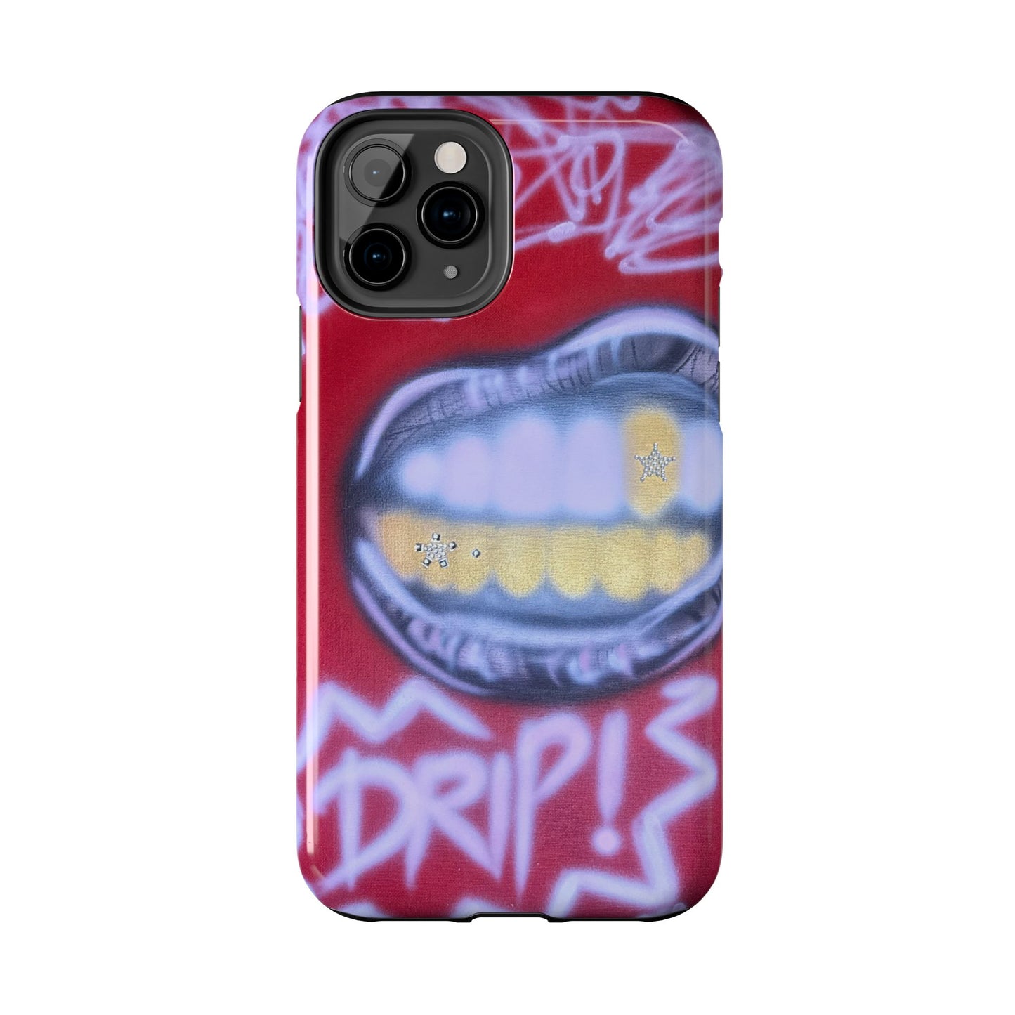 "tooth drip" airbrush iPhone case