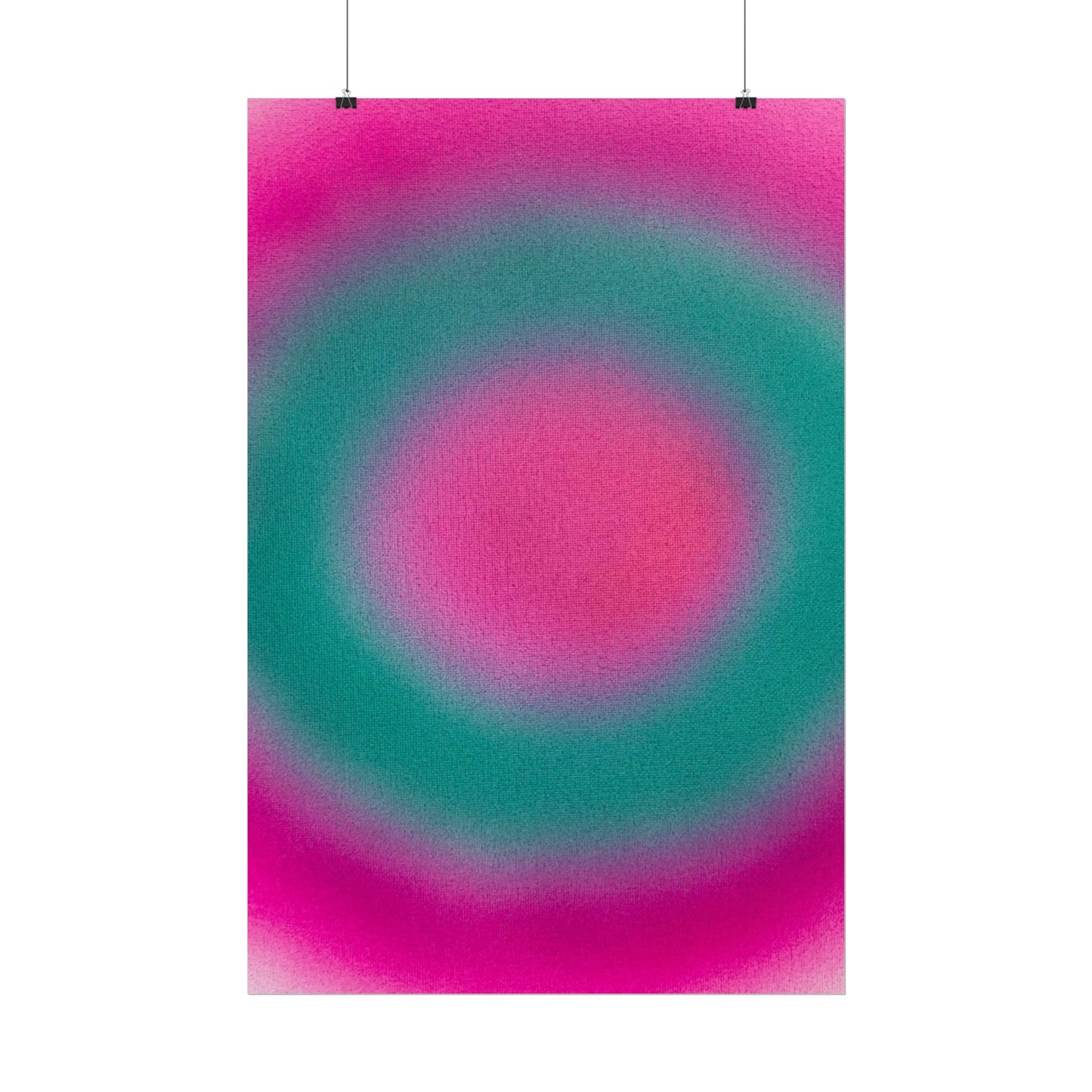 "watermelon swirl" airbrush rolled print