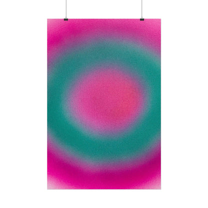 "watermelon swirl" airbrush rolled print