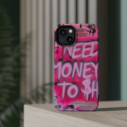 MagSafe "need $$ to shop" airbrush iPhone case