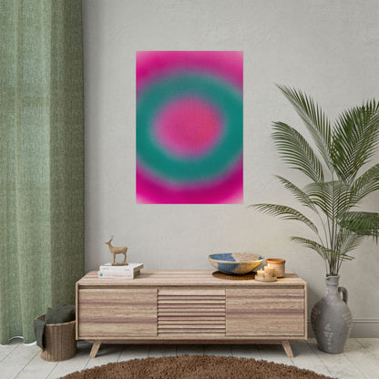 "watermelon swirl" airbrush rolled print