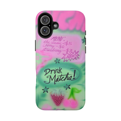 "matcha!" airbrush iPhone case