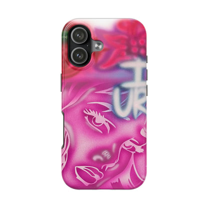 "girlz WRLD" airbrush iPhone case