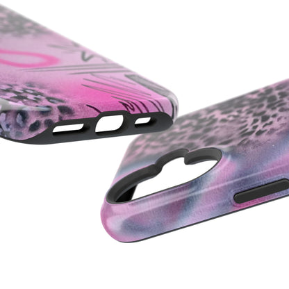 MagSafe "onyx cheetah" Airbrush iPhone Hülle