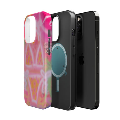 MagSafe "yellow polka dot bikini" airbrush iPhone case
