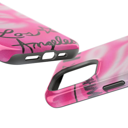 MagSafe "pinke Engelsflügel" Airbrush iPhone Hülle