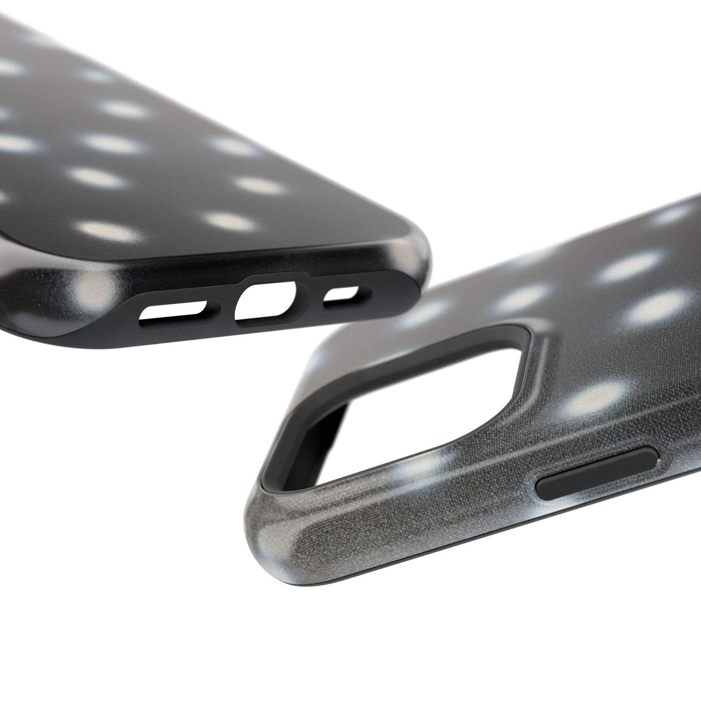 MagSafe "coconut noir polka dot" airbrush iPhone case