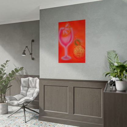 "aperol spritz" airbrush rolled print