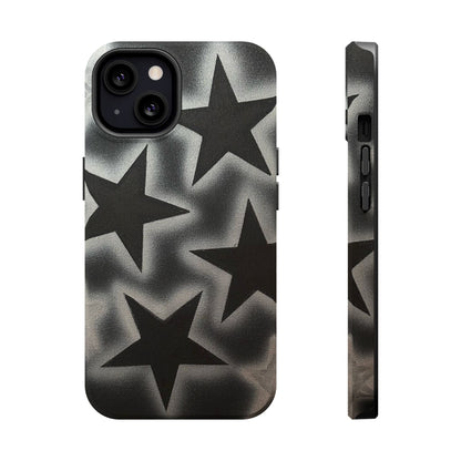 MagSafe "chrome stars" airbrush iPhone case