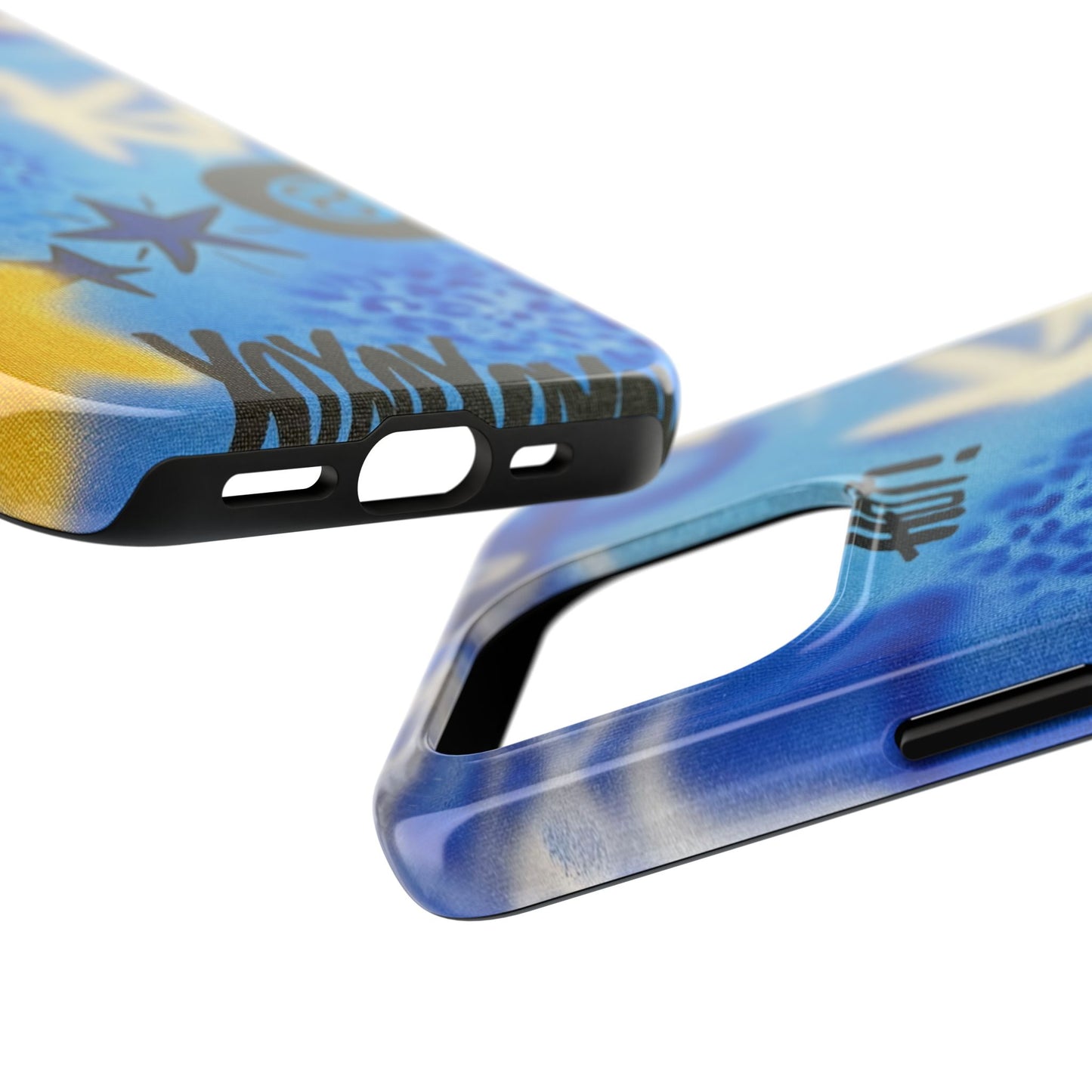 "brilliant blues" airbrush iPhone case