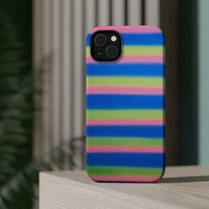MagSafe "sherbet stripes" airbrush iPhone case