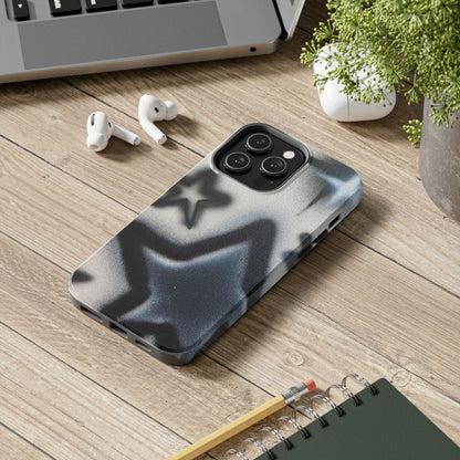 "black & white stars" airbrush iPhone case