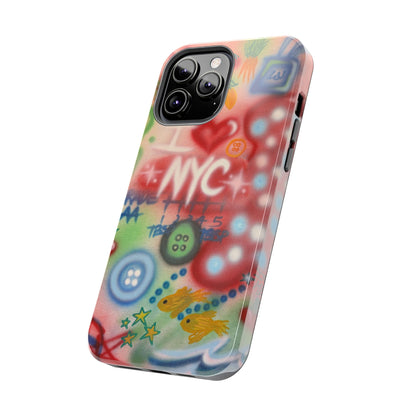"i <3 NYC" airbrush iPhone case