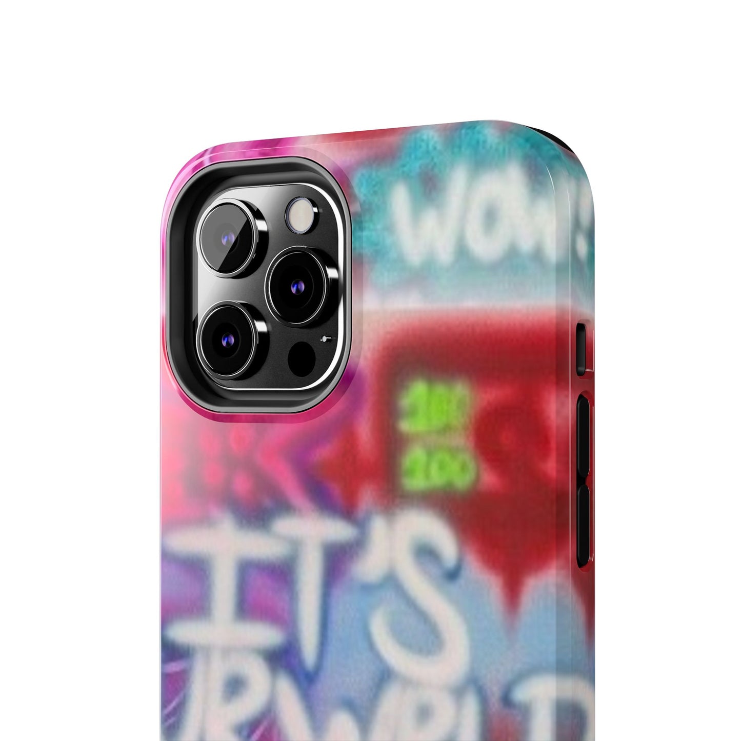 "it's ur WRLD" airbrush iPhone case