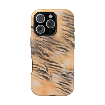MagSafe "neutral tiger" airbrush iPhone case