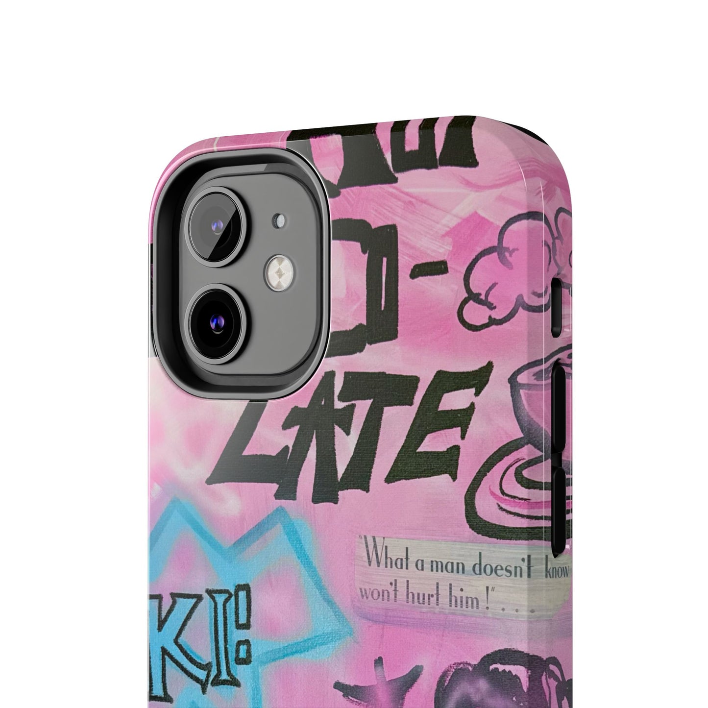"avant le ski" airbrush iPhone case
