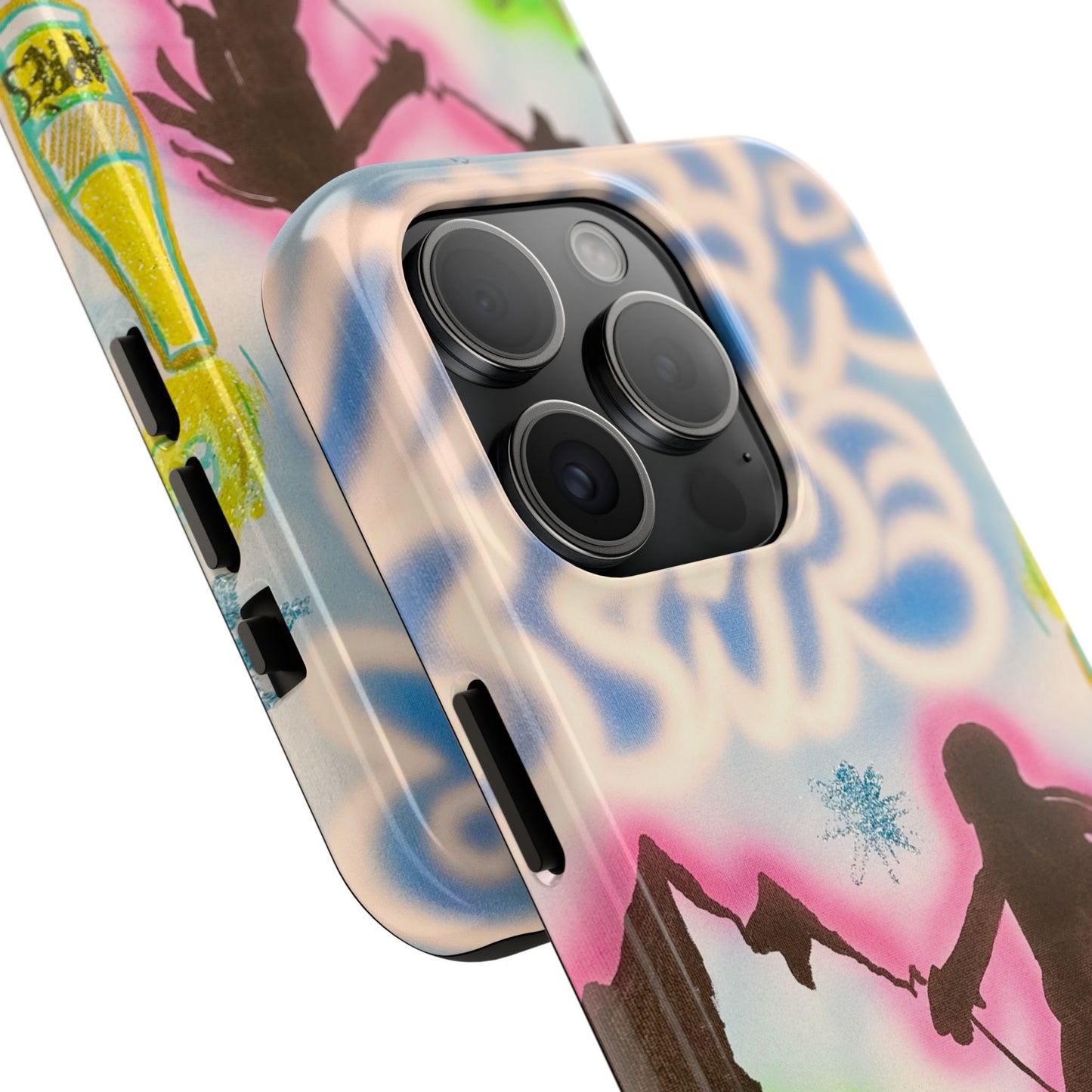 "winter escape" airbrush iPhone case