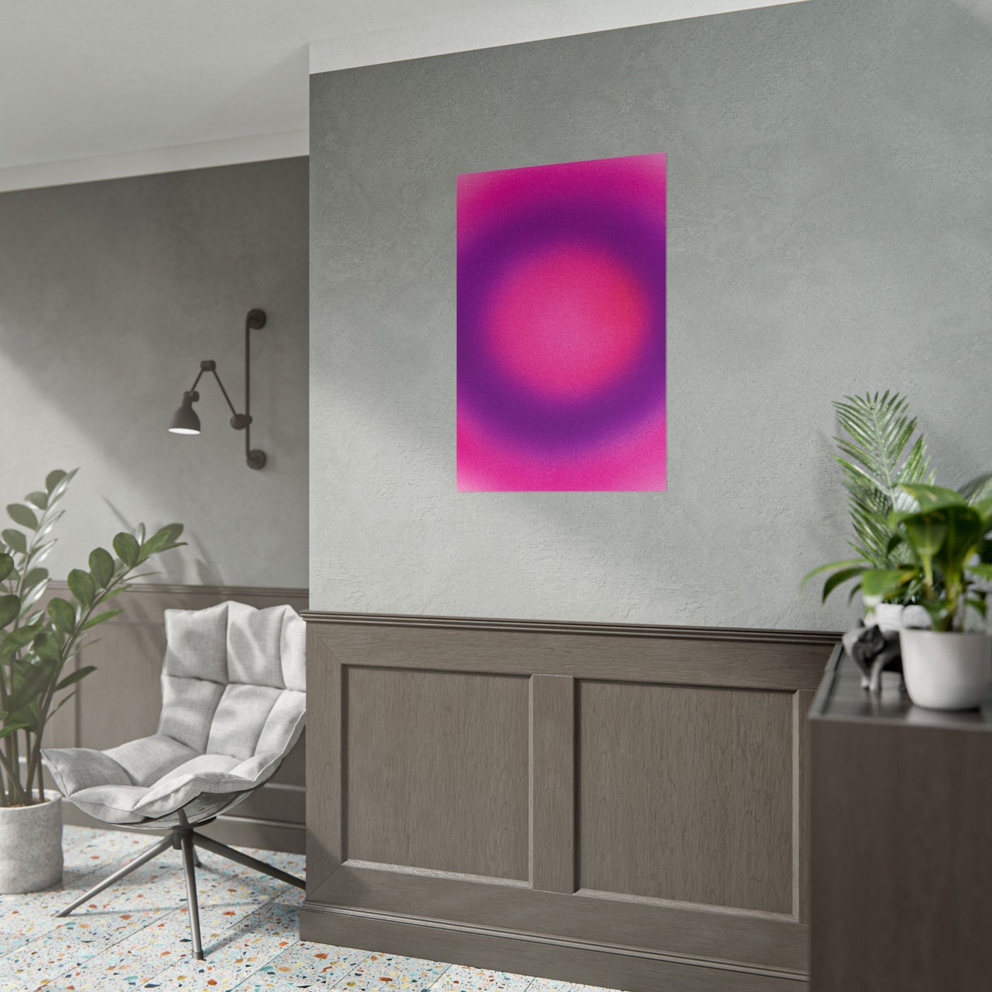 "sugarberry" airbrush rolled print