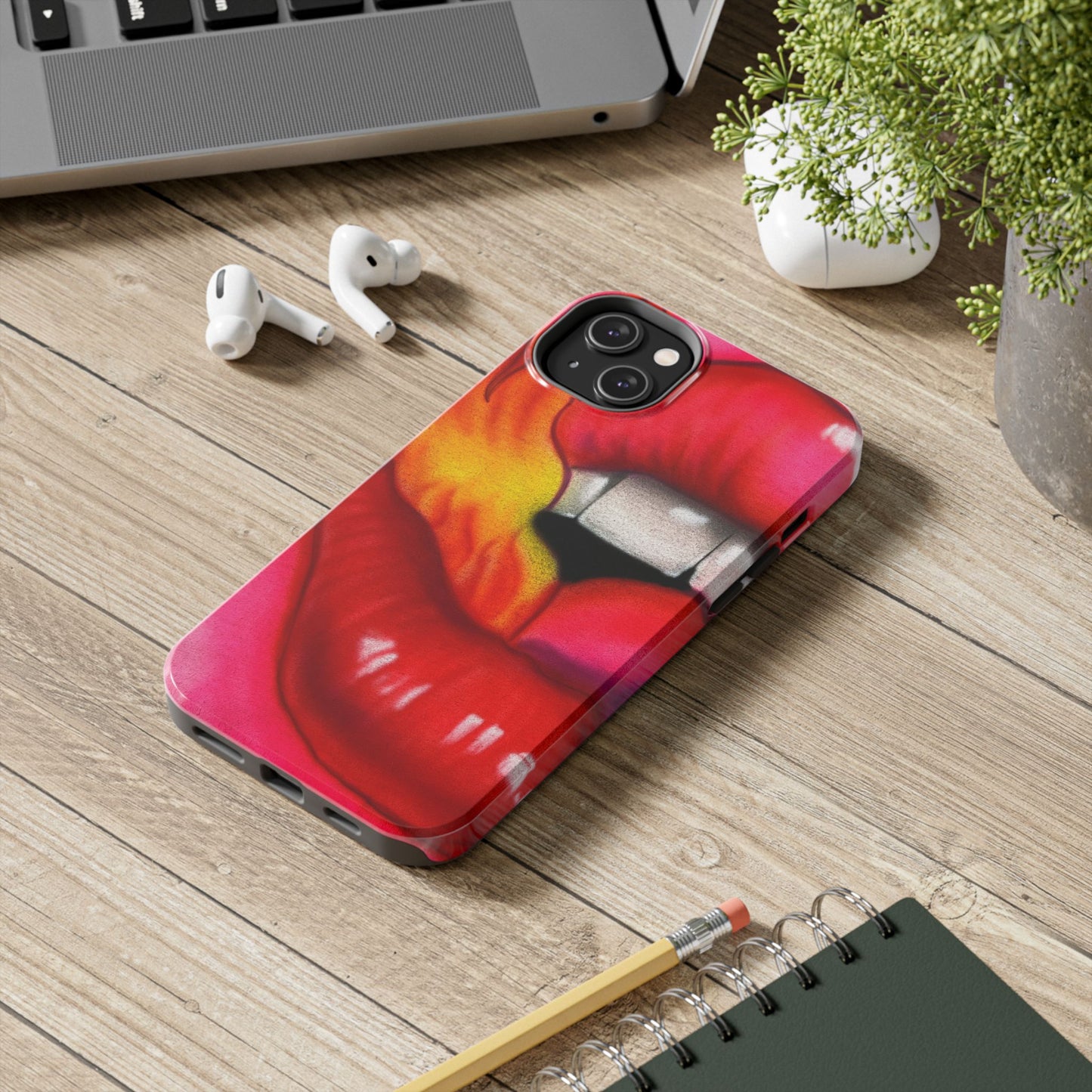 "flaming lips pt. 2" airbrush iPhone case