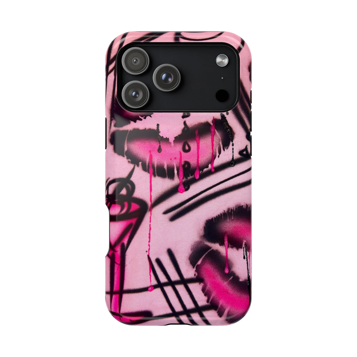 MagSafe "glossy pout" airbrush iPhone case