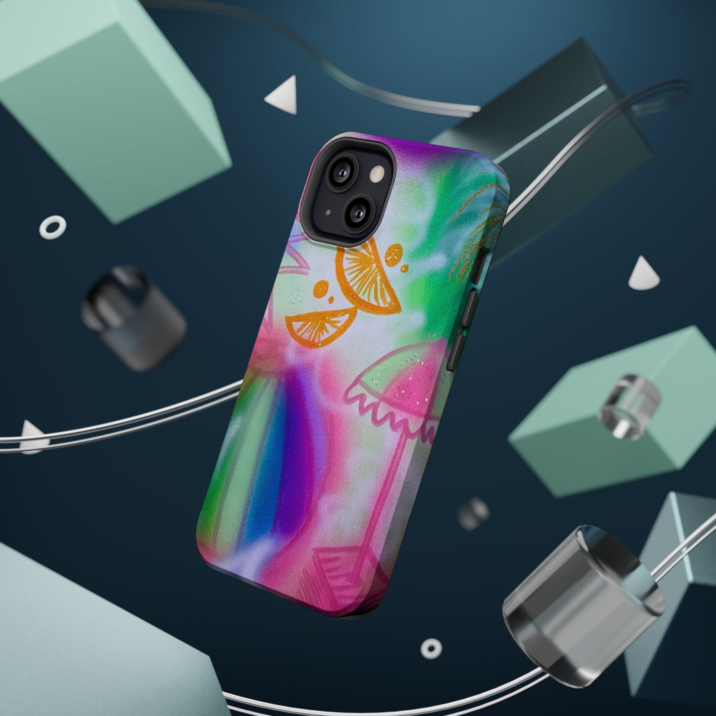 MagSafe "on the beach" airbrush iPhone case