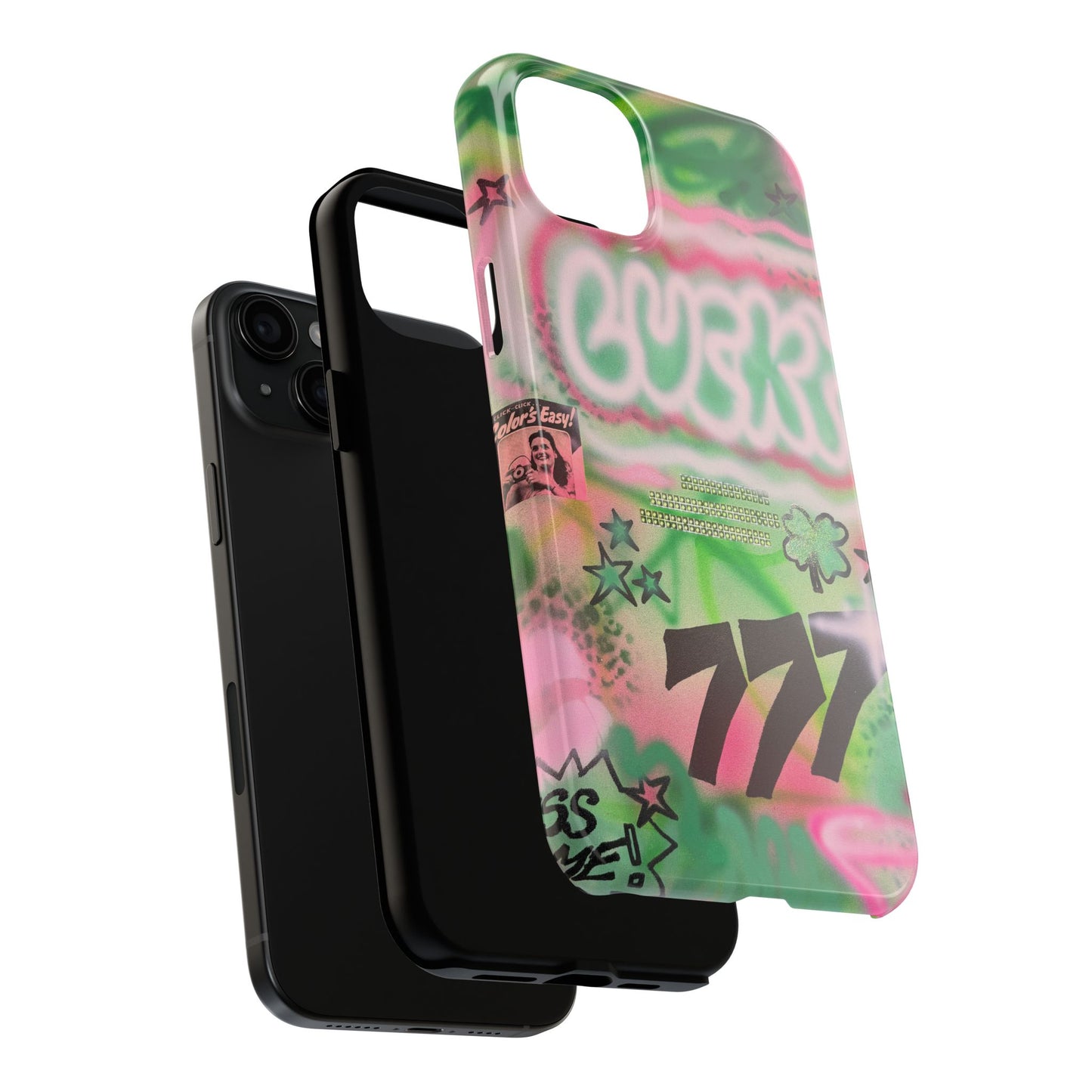 "so lucky" airbrush iPhone case