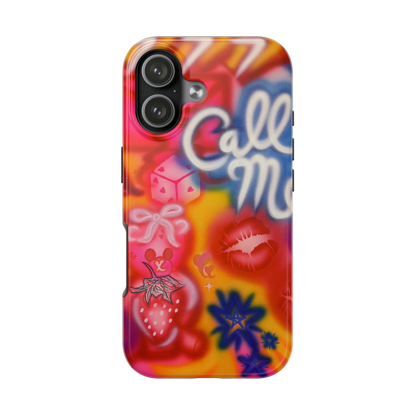 "CALL ME!" airbrush iPhone case
