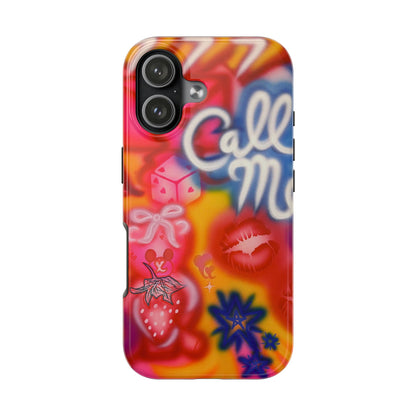 "CALL ME!" airbrush iPhone case