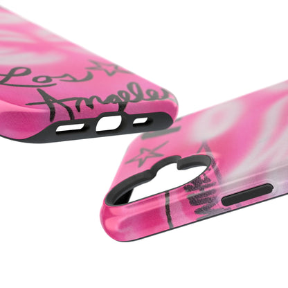 MagSafe "pinke Engelsflügel" Airbrush iPhone Hülle