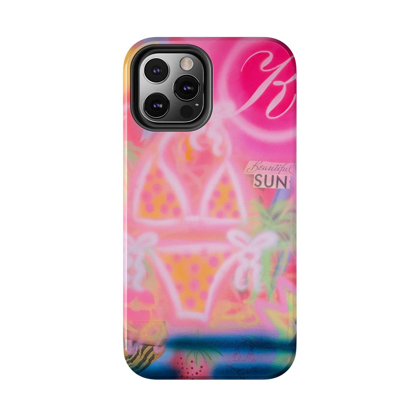"santa monica strawberry" airbrush iPhone case