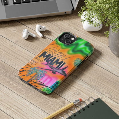 "miami, fl" airbrush iPhone case