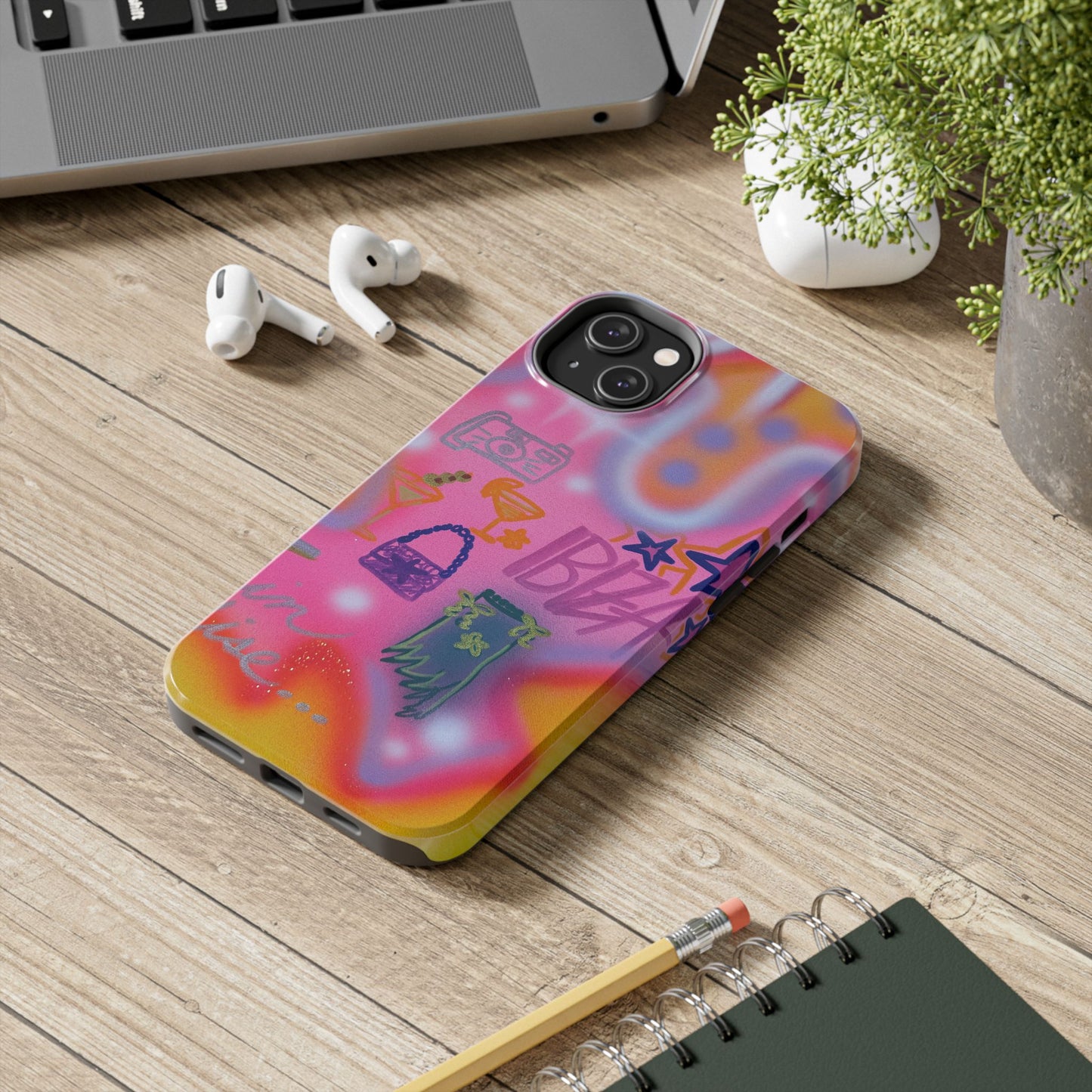 "ibiza" airbrush iPhone case