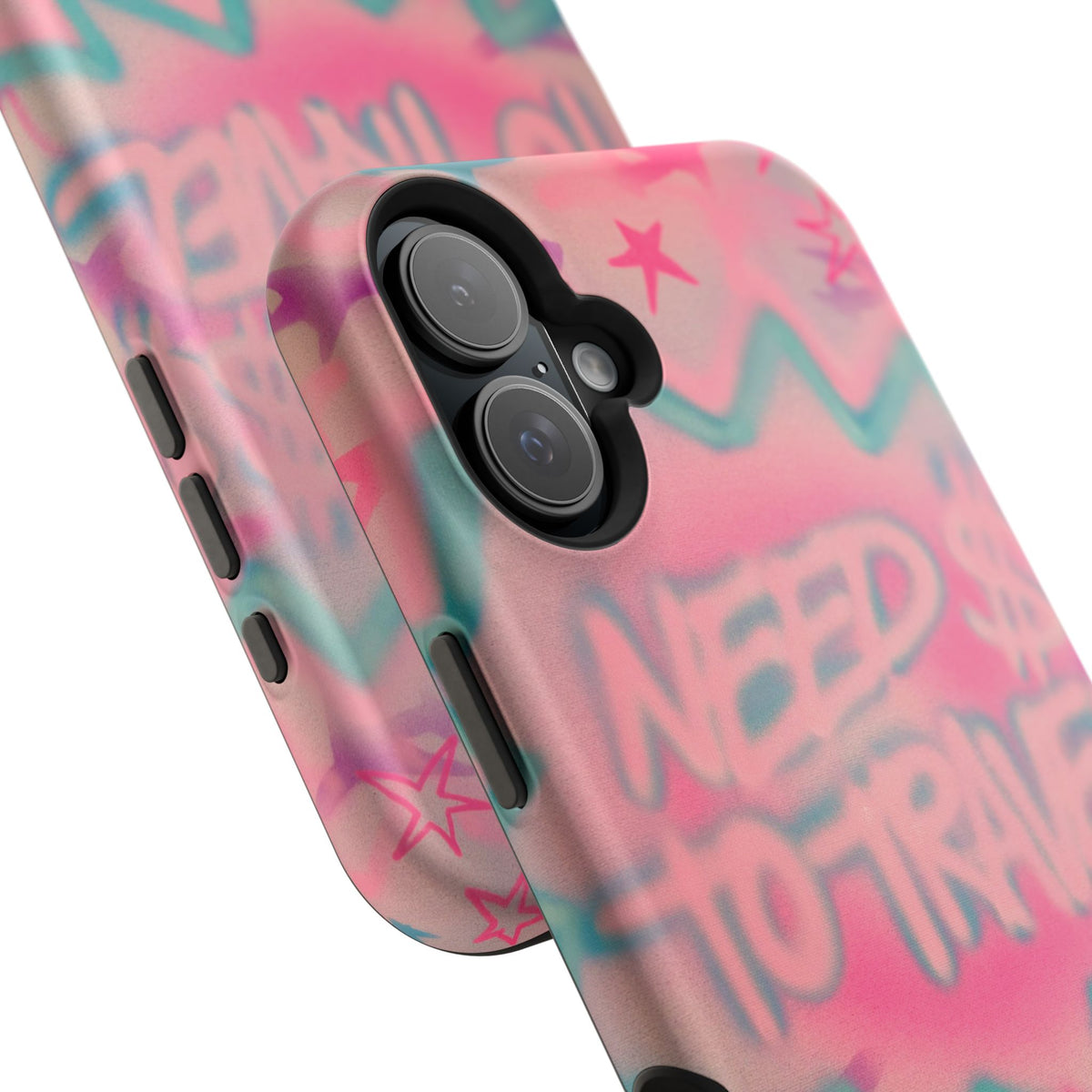MagSafe "need $$ to travel" airbrush iPhone case