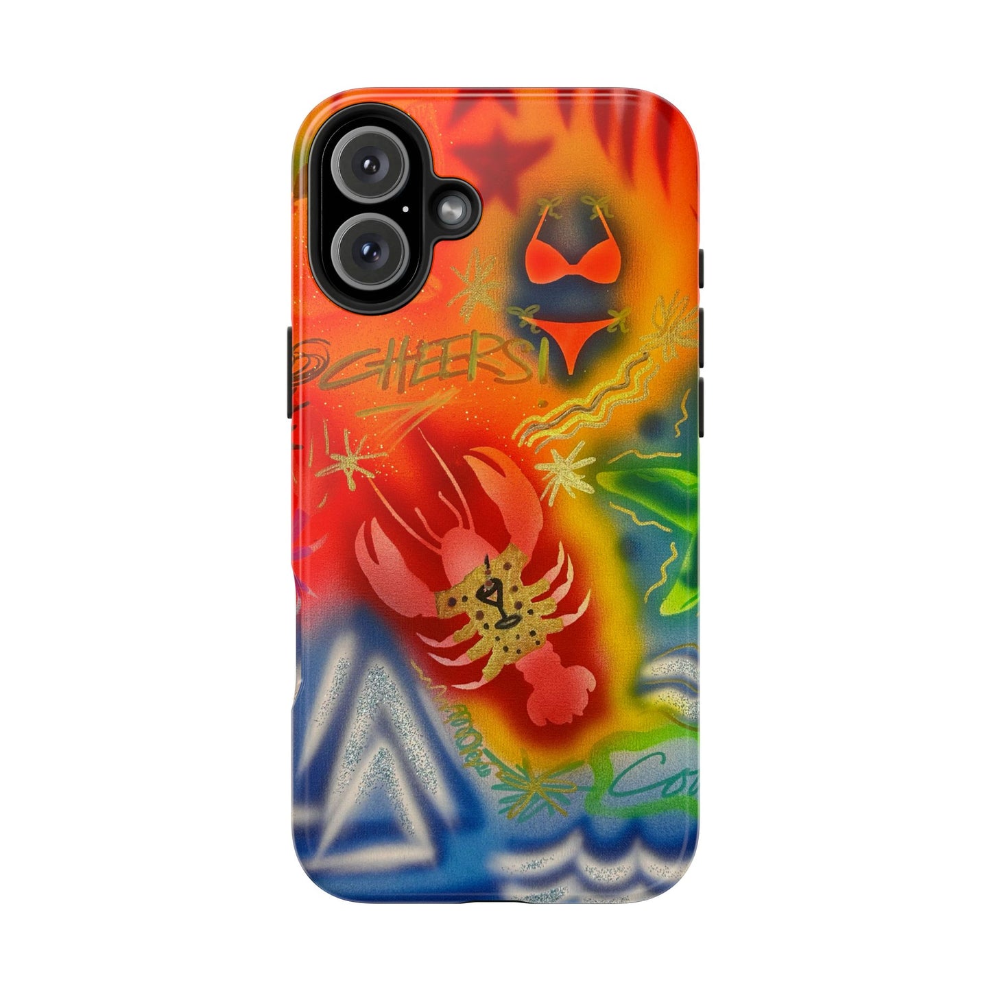 "tipsy lobster" airbrush iPhone case