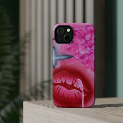 MagSafe limited edition "glitter aura" airbrush iPhone case