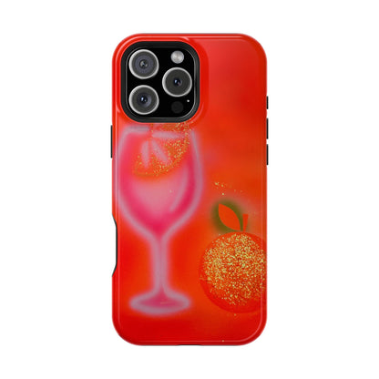 MagSafe "aperol spritz" airbrush iPhone case