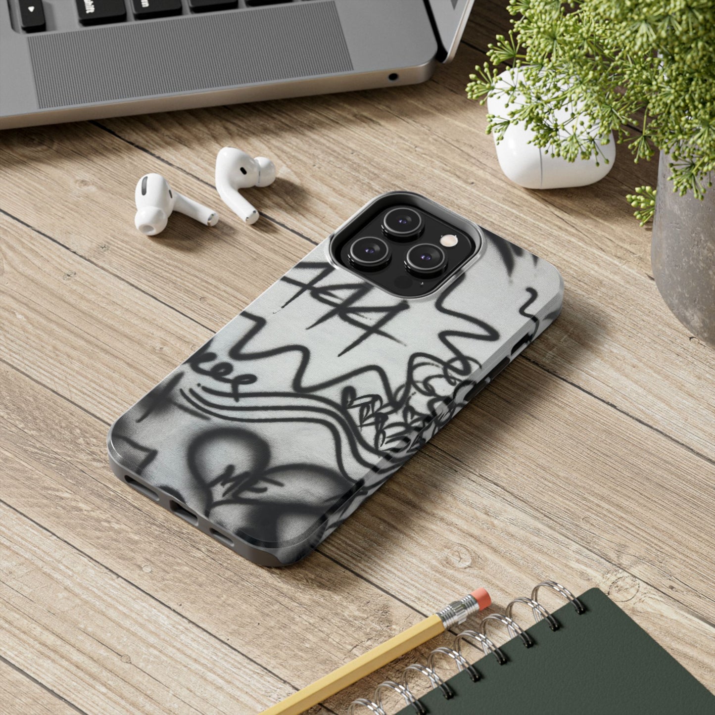 "444” airbrush iPhone case