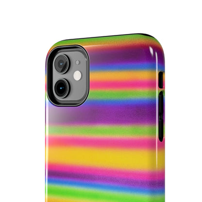 "colorful stripes" airbrush iPhone case