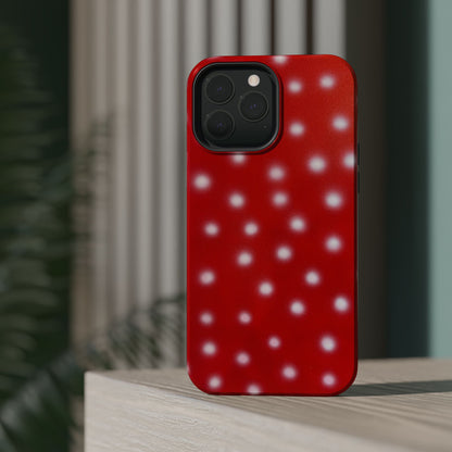 MagSafe "cherry crush polka dot" airbrush iPhone case