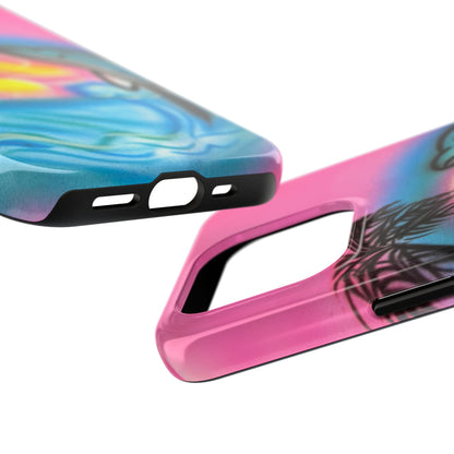 "dolphin love" airbrush iPhone case