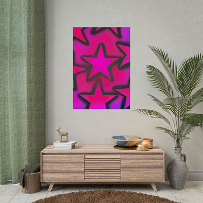 "UR A STAR! pt. 2" airbrush rolled print