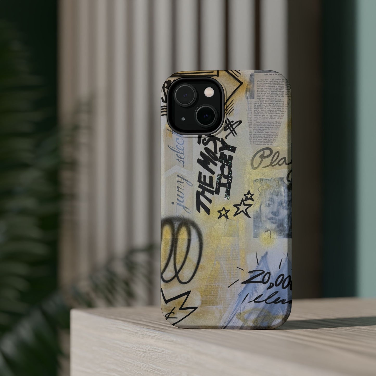 MagSafe "golden glacier" airbrush iPhone case