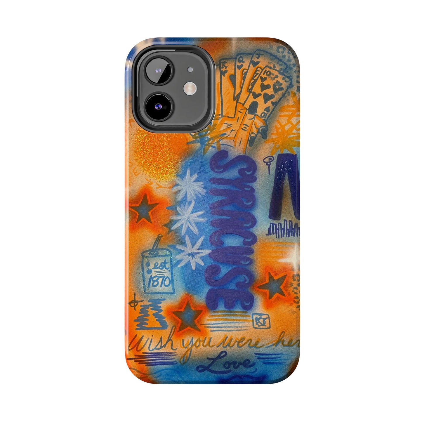 "syracuse" airbrush iPhone case