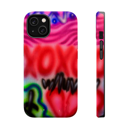 MagSafe Airbrush-iPhone-Hülle „with luv, xoxo“