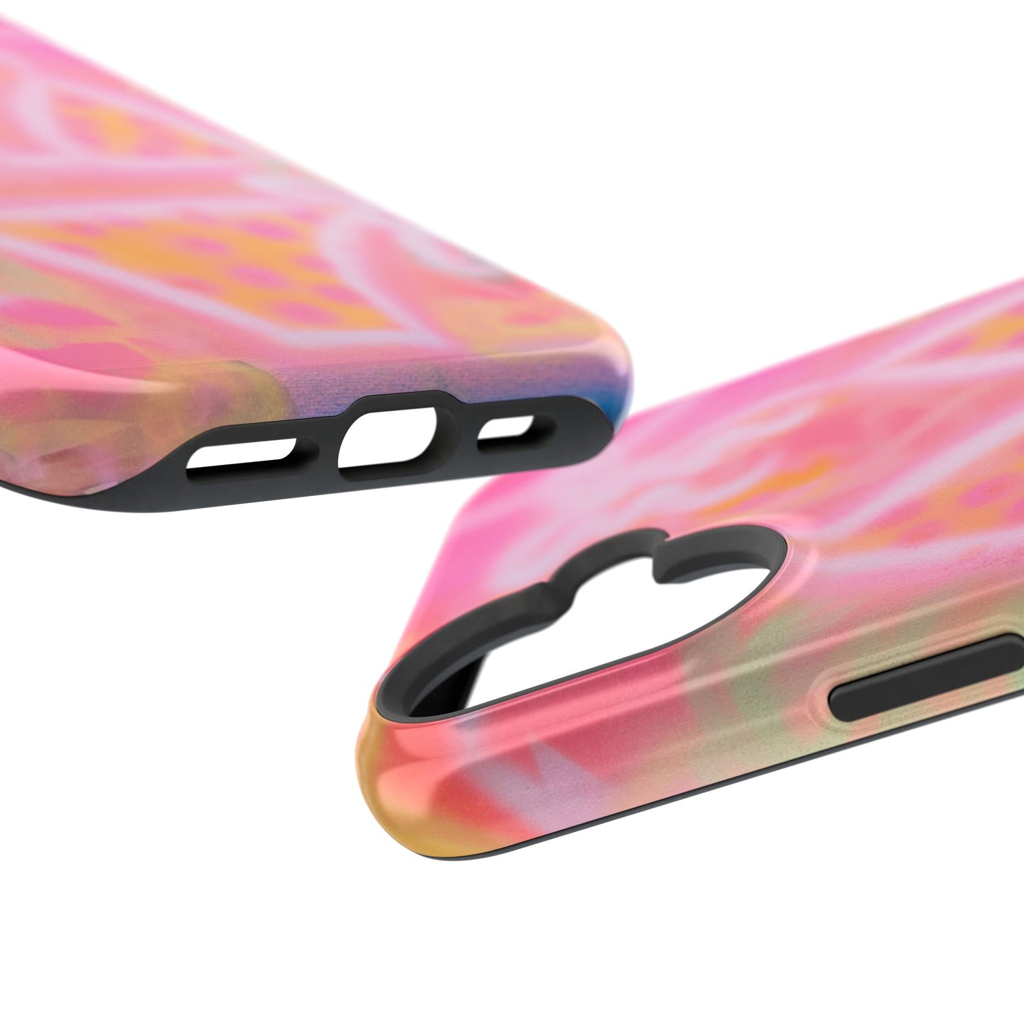 MagSafe "yellow polka dot bikini" airbrush iPhone case