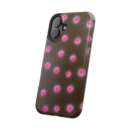 MagSafe "cherry mocha polka dot" airbrush iPhone case