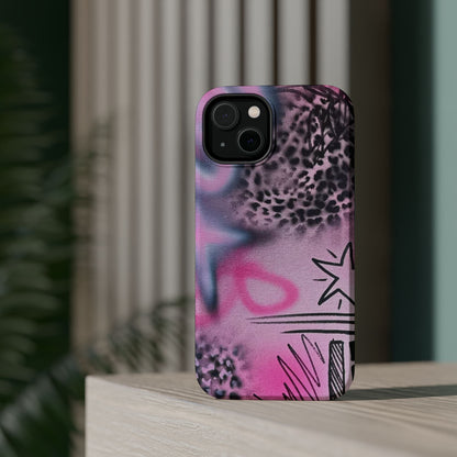 MagSafe "onyx cheetah" Airbrush iPhone Hülle